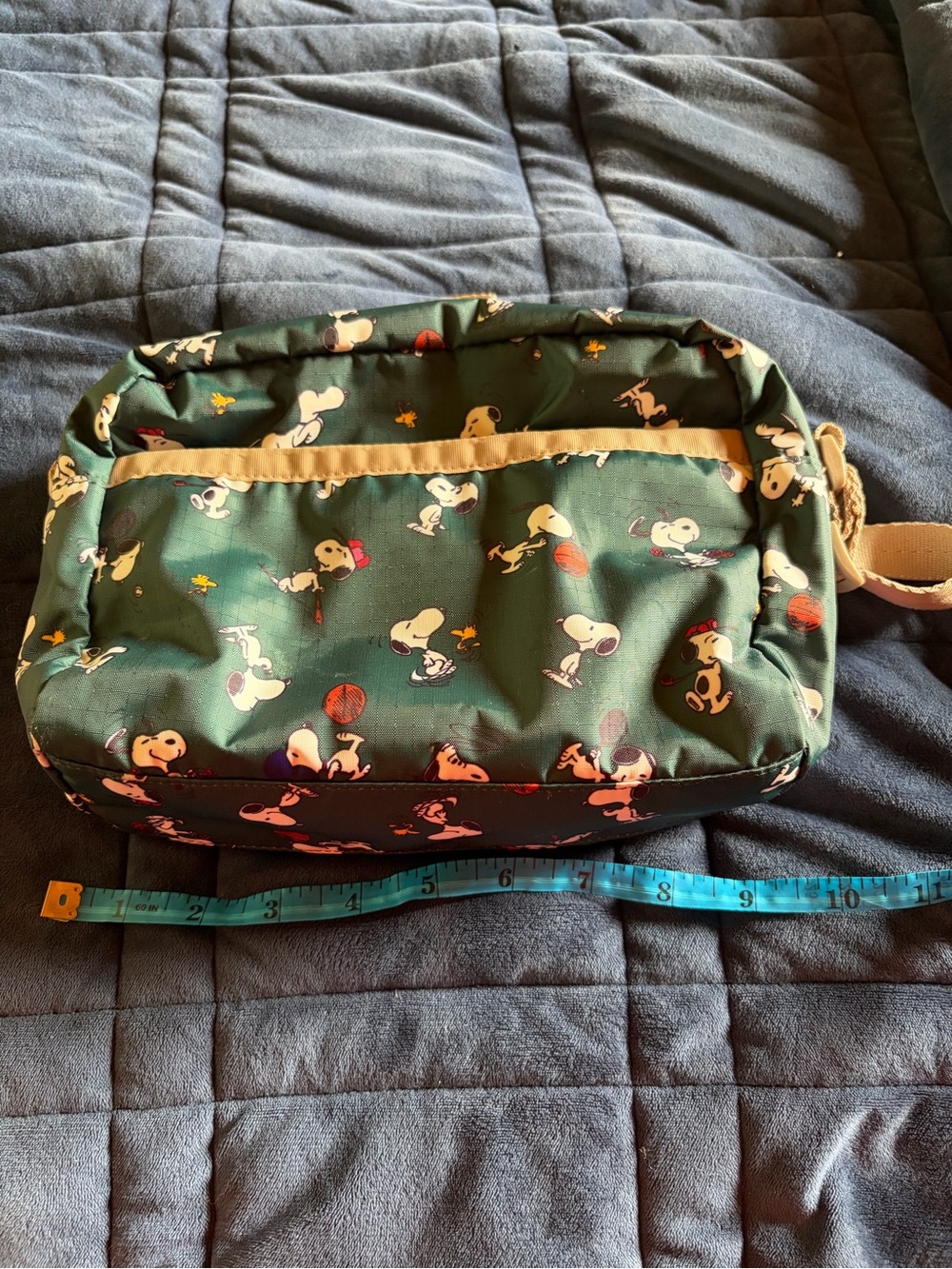 Snoopy Print Green Lesportsac Crossbody